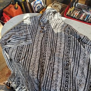 Mens rugged poncho